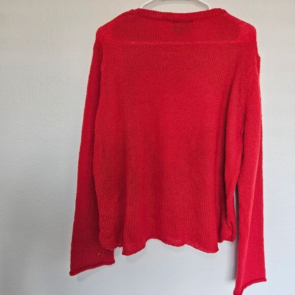 Wooden Ships | Wool Mohair Heart Pullover Knit Sweater, Womens Medium Large - Picture 5 of 7